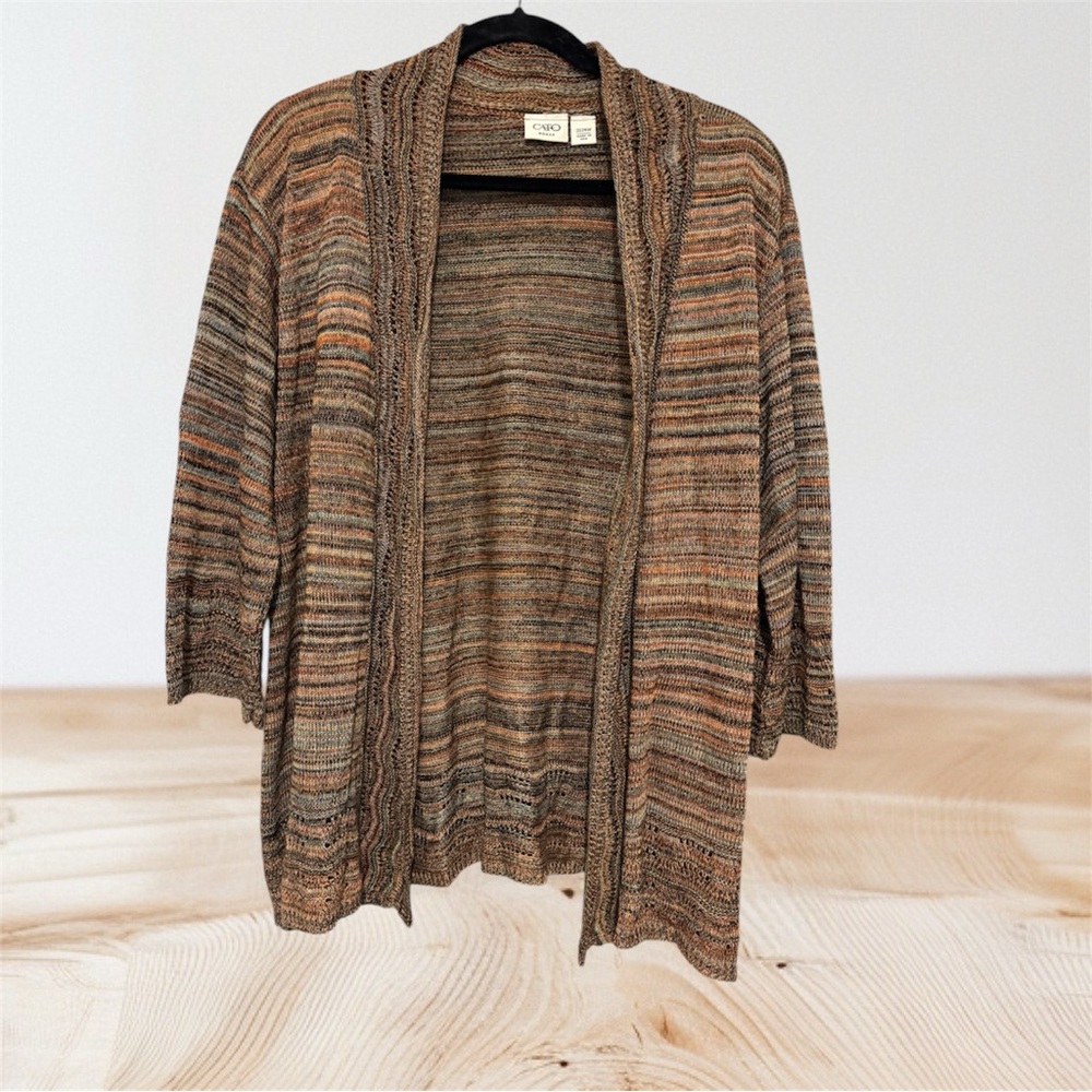 Cato Women's Striped Cardigan Sweater 22/24